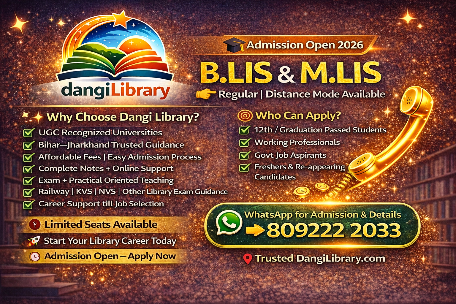 dangilibrary admission